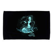 Cute Boho Space Galaxy Mermaid Microfiber Hand Towel