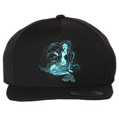 Cute Boho Space Galaxy Mermaid Wool Snapback Cap
