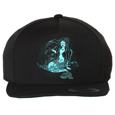 Cute Boho Space Galaxy Mermaid Wool Snapback Cap