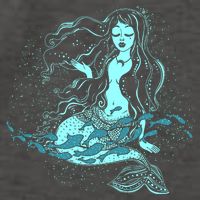 Cute Boho Space Galaxy Mermaid Vector Backpack