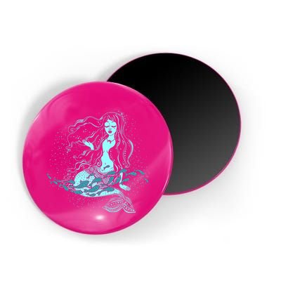 Cute Boho Space Galaxy Mermaid Magnet
