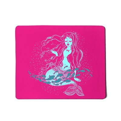 Cute Boho Space Galaxy Mermaid Mousepad