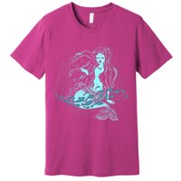 Cute Boho Space Galaxy Mermaid Premium T-Shirt