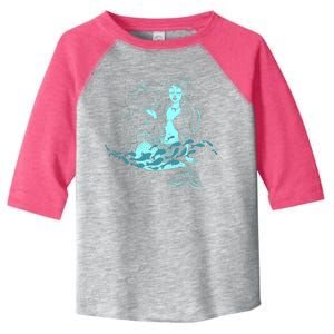 Cute Boho Space Galaxy Mermaid Toddler Fine Jersey T-Shirt