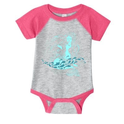 Cute Boho Space Galaxy Mermaid Infant Baby Jersey Bodysuit