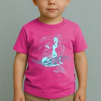 Cute Boho Space Galaxy Mermaid Toddler T-Shirt