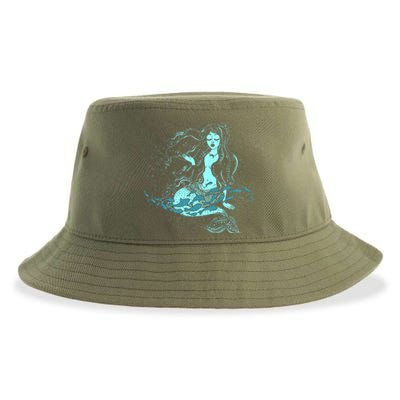 Cute Boho Space Galaxy Mermaid Sustainable Bucket Hat