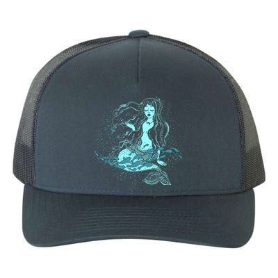 Cute Boho Space Galaxy Mermaid Yupoong Adult 5-Panel Trucker Hat