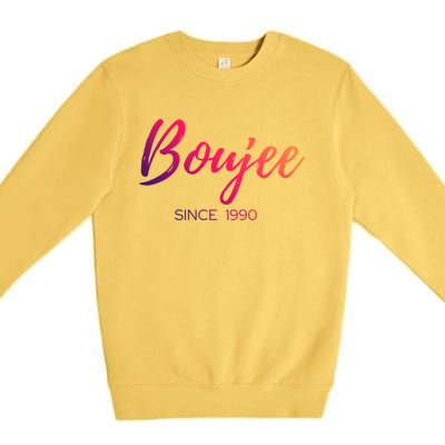 Classy Boujee Since 1990 Gift Premium Crewneck Sweatshirt