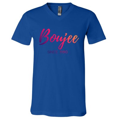 Classy Boujee Since 1990 Gift V-Neck T-Shirt