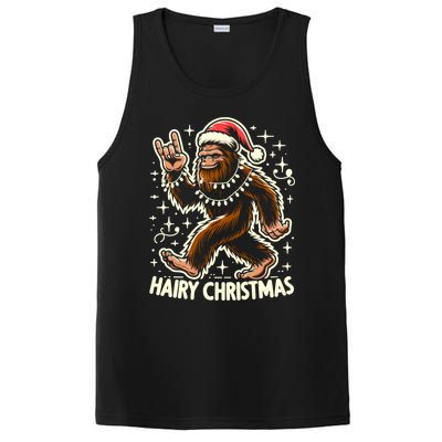 Cool Bigfoot Santa Sasquatch Pajamas Hairy Christmas Yeti Funny Gift PosiCharge Competitor Tank