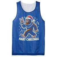 Cool Bigfoot Santa Sasquatch Pajamas Hairy Christmas Yeti Funny Gift Mesh Reversible Basketball Jersey Tank