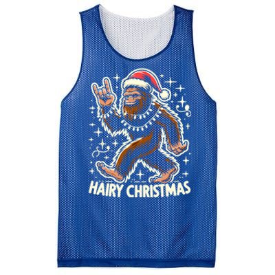 Cool Bigfoot Santa Sasquatch Pajamas Hairy Christmas Yeti Funny Gift Mesh Reversible Basketball Jersey Tank