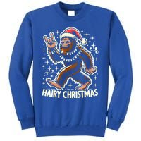 Cool Bigfoot Santa Sasquatch Pajamas Hairy Christmas Yeti Funny Gift Tall Sweatshirt