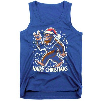 Cool Bigfoot Santa Sasquatch Pajamas Hairy Christmas Yeti Funny Gift Tank Top