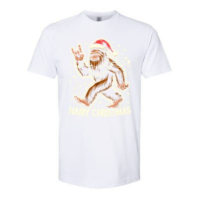 Cool Bigfoot Santa Sasquatch Pajamas Hairy Christmas Yeti Funny Gift Softstyle CVC T-Shirt