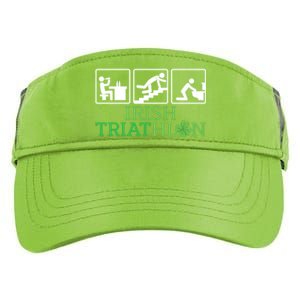 Crawl Be Sick Hangover Irish Triathlon St Patricks Day Meaningful Gift Adult Drive Performance Visor