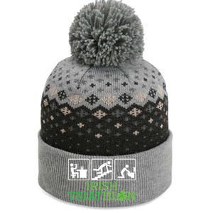 Crawl Be Sick Hangover Irish Triathlon St Patricks Day Meaningful Gift The Baniff Cuffed Pom Beanie