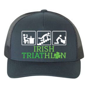 Crawl Be Sick Hangover Irish Triathlon St Patricks Day Meaningful Gift Yupoong Adult 5-Panel Trucker Hat