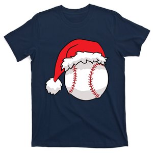 Christmas Baseball Santa Hat Baseball T-Shirt