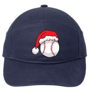 Christmas Baseball Santa Hat Baseball 7-Panel Snapback Hat