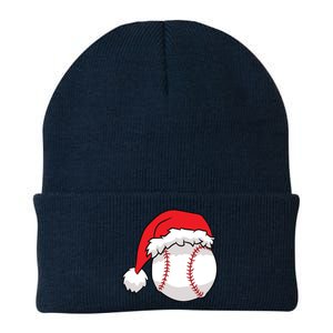 Christmas Baseball Santa Hat Baseball Knit Cap Winter Beanie