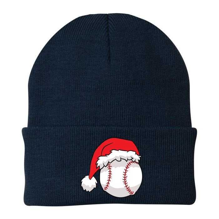 Christmas Baseball Santa Hat Baseball Knit Cap Winter Beanie