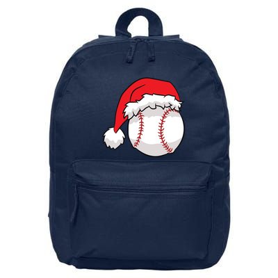Christmas Baseball Santa Hat Baseball 16 in Basic Backpack