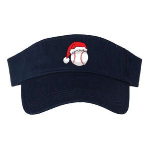 Christmas Baseball Santa Hat Baseball Valucap Bio-Washed Visor