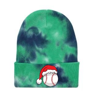 Christmas Baseball Santa Hat Baseball Tie Dye 12in Knit Beanie