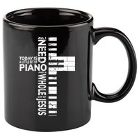 Christian Band Shirts Musician Rock Music Piano Tee 11oz C Handle Ceramic Mug