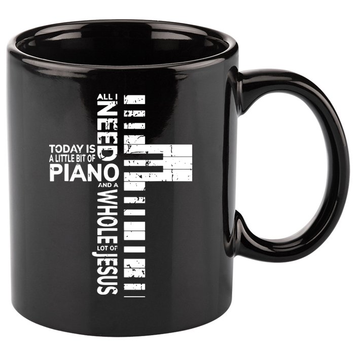 Christian Band Shirts Musician Rock Music Piano Tee 11oz C Handle Ceramic Mug