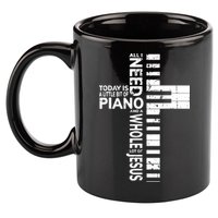 Christian Band Shirts Musician Rock Music Piano Tee 11oz C Handle Ceramic Mug