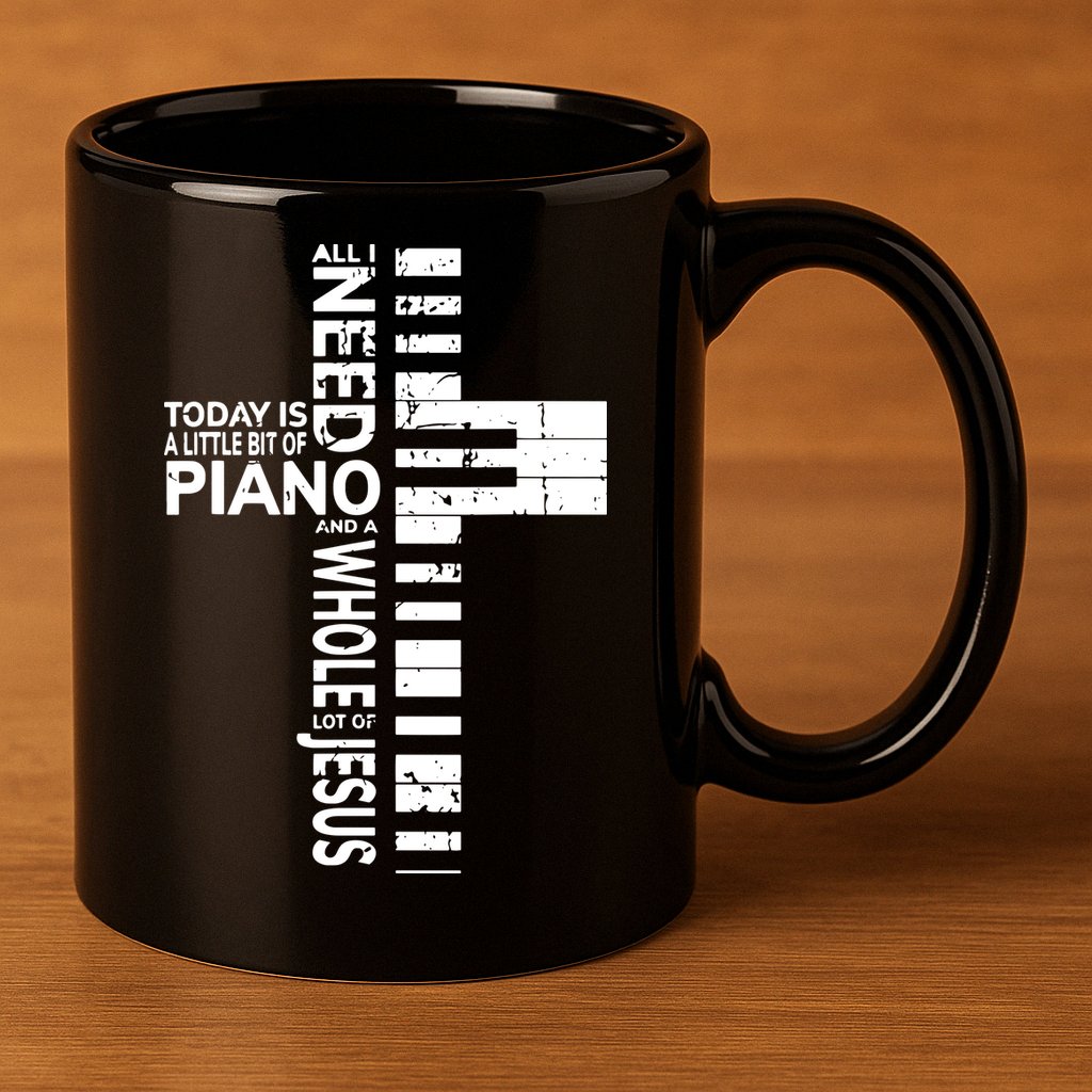 Christian Band Shirts Musician Rock Music Piano Tee 11oz C Handle Ceramic Mug
