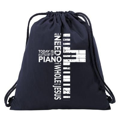 Christian Band Shirts Musician Rock Music Piano Tee Drawstring Bag