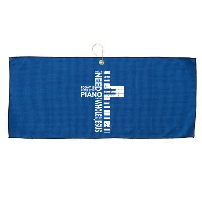 Christian Band Shirts Musician Rock Music Piano Tee Large Microfiber Waffle Golf Towel