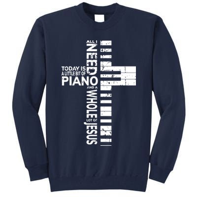 Christian Band Shirts Musician Rock Music Piano Tee Tall Sweatshirt