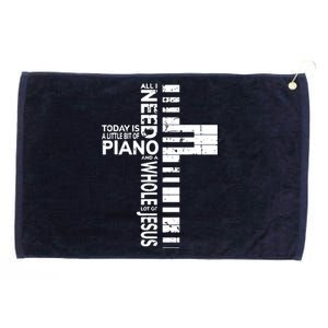 Christian Band Shirts Musician Rock Music Piano Tee Grommeted Golf Towel