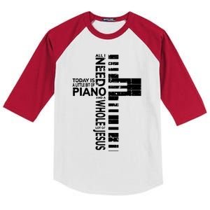 Christian Band Shirts Musician Rock Music Piano Tee Kids Colorblock Raglan Jersey