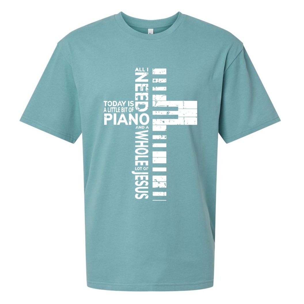 Christian Band Shirts Musician Rock Music Piano Tee Sueded Cloud Jersey T-Shirt