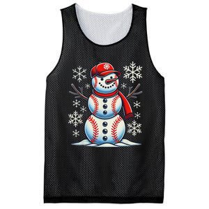 Christmas Baseball Snowman Baseball Christmas Women Mesh Reversible Basketball Jersey Tank