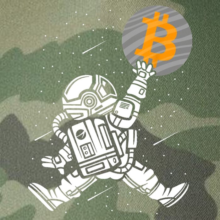 Cryptocurrency Bitcoin Space Moon Funny Legacy Tie Dye Trucker Hat