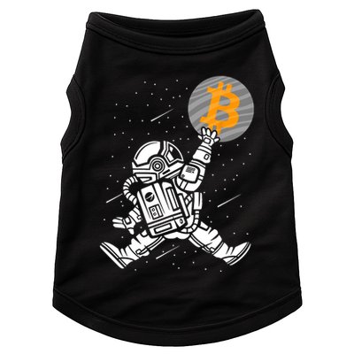 Cryptocurrency Bitcoin Space Moon Funny Doggie Tank