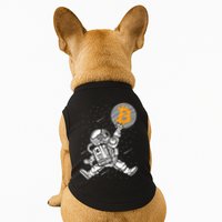 Cryptocurrency Bitcoin Space Moon Funny Doggie Tank