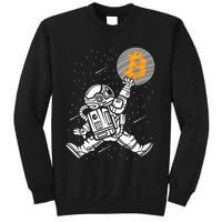 Cryptocurrency Bitcoin Space Moon Funny Sweatshirt