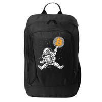 Cryptocurrency Bitcoin Space Moon Funny City Backpack