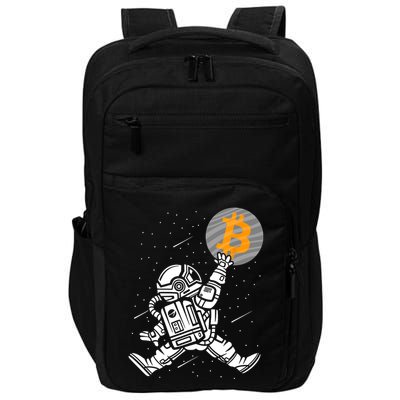 Cryptocurrency Bitcoin Space Moon Funny Impact Tech Backpack