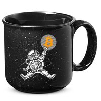 Cryptocurrency Bitcoin Space Moon Funny 15oz Campfire Ceramic Mug