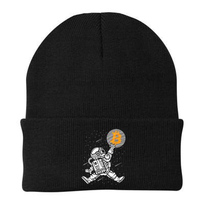 Cryptocurrency Bitcoin Space Moon Funny Beanie