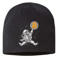 Cryptocurrency Bitcoin Space Moon Funny Sustainable Beanie
